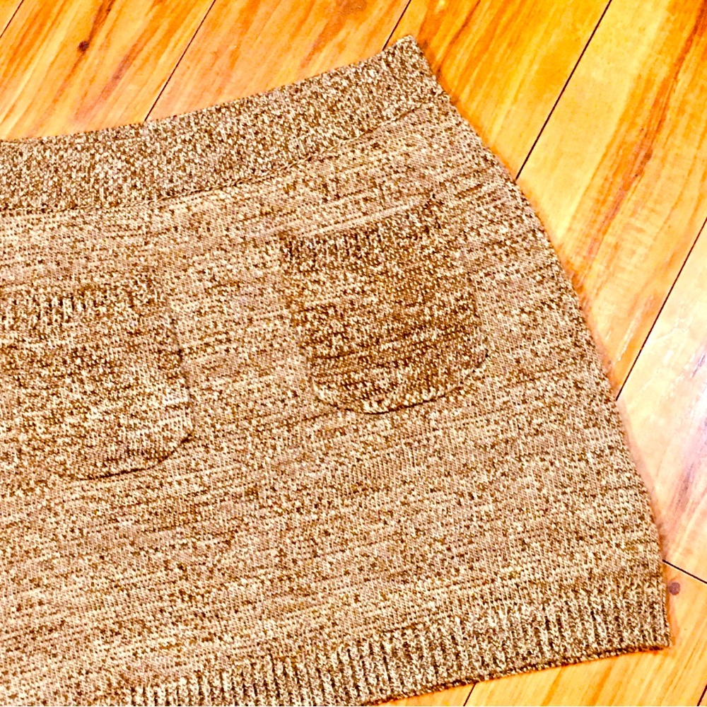 We the Free FP Free People sweater skirt knit brown mini small medium bo…